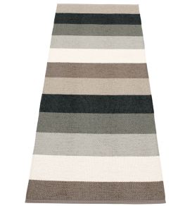 Molly Runner Rug by Pappelina Mud Molly Runner Rug by Pappelina Mud