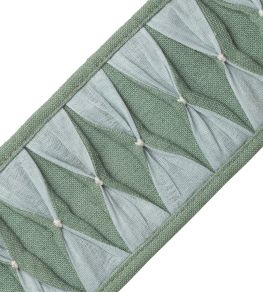 Monarch Pleated Border Trimming by Samuel & Sons Jade Monarch Pleated Border Trimming by Samuel & Sons Jade