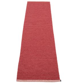 Mono Runner Rug by Pappelina Blush/Dark Red
