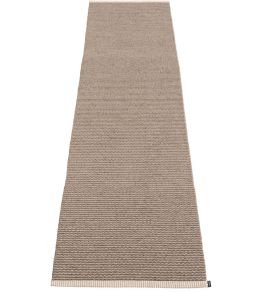 Mono Runner Rug by Pappelina Dark Mud/Mud