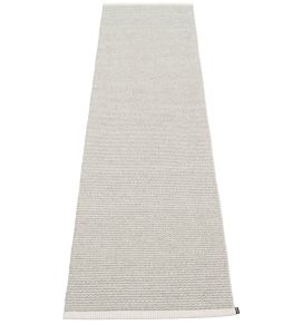 Mono Runner Rug by Pappelina Fossil Grey/Warm Grey