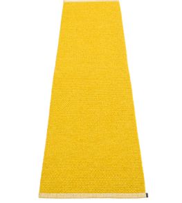 Mono Runner Rug by Pappelina Mustard/Lemon