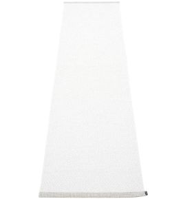 Mono Runner Rug by Pappelina White Mono Runner Rug by Pappelina White