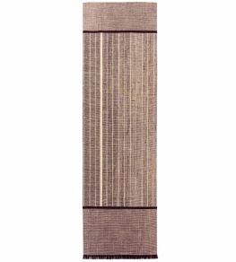 Monochromes Patch 7B Runner Rug by Louis De Poortere Burgundy