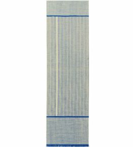 Monochromes Patch 7B Runner Rug by Louis De Poortere Dark Blue