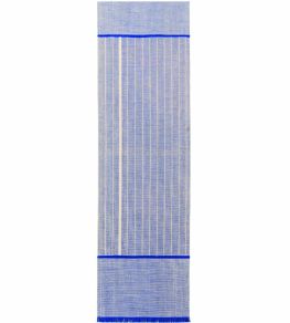 Monochromes Patch 7B Runner Rug by Louis De Poortere FF Blue Monochromes Patch 7B Runner Rug by Louis De Poortere FF Blue