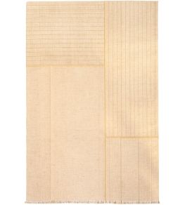 Monochromes Patch WW Rug by Louis De Poortere White