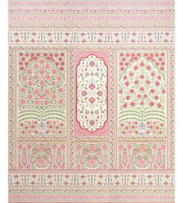 Montecito Panel Set Mural by Schumacher Red Montecito Panel Set Mural by Schumacher Red