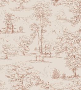 Montfort Wallpaper by Sandberg Terracotta Montfort Wallpaper by Sandberg Terracotta