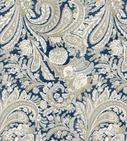 Montrose Fabric by Arley House Navy Montrose Fabric by Arley House Navy