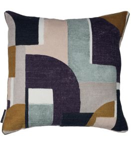 Montsouris Cushion 45 x 45cm by Maison Casamance Violet Celadon