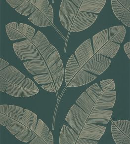 Moonlight Banana Tree Wallpaper by Caselio Vert Sapin Moonlight Banana Tree Wallpaper by Caselio Vert Sapin