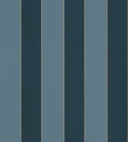 Moonlight Golden Lines Wallpaper by Caselio Bleu Paon Ocean