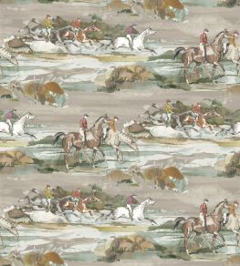Morning Gallop Wallpaper by Mulberry Home Grey / Sand Morning Gallop Wallpaper by Mulberry Home Grey / Sand