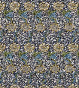 Kennet Fabric by Morris & co Indigo/Gold Kennet Fabric by Morris & co Indigo/Gold
