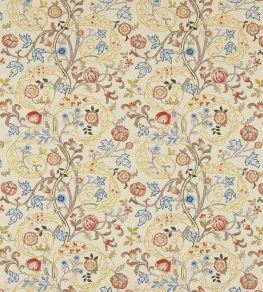 Mary Isobel Embroideries Fabric by Morris & Co Russet/Olive