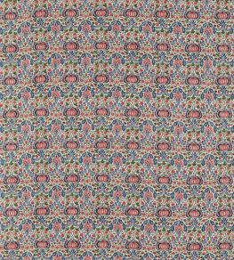 Little Chintz Fabric by Morris & Co Indigo/Carmine
