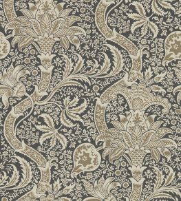 Indian Wallpaper by Morris & Co Charcoal/Nickel Indian Wallpaper by Morris & Co Charcoal/Nickel