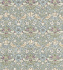 Strawberry Thief Fabric by Morris & co Slate/Vellum Strawberry Thief Fabric by Morris & co Slate/Vellum