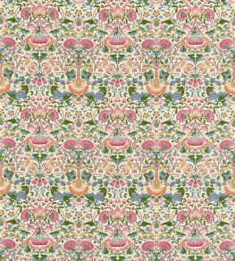 Lodden Fabric by Morris & Co Blush/Woad