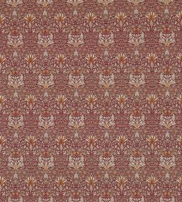 Snakeshead Fabric by Morris & Co Claret/Gold