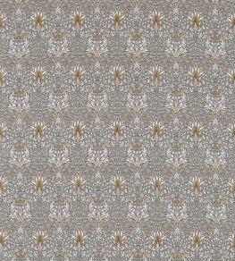 Snakeshead Fabric by Morris & Co Pewter/Gold