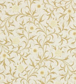 Scroll Wallpaper by Morris & Co Vellum/Biscuit
