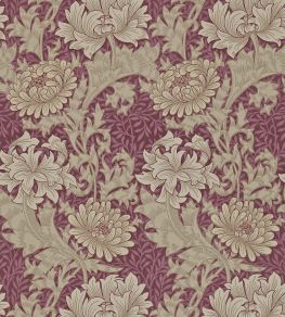 Chrysanthemum Wallpaper by Morris & Co Wine Chrysanthemum Wallpaper by Morris & Co Wine