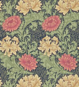 Chrysanthemum Wallpaper by Morris & Co Indigo