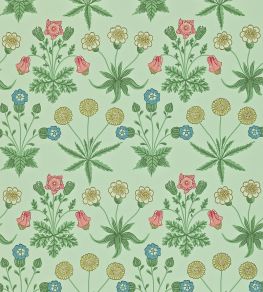 Daisy Wallpaper by Morris & Co Pale Green/Rose Daisy Wallpaper by Morris & Co Pale Green/Rose