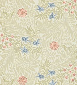 Larkspur Wallpaper by Morris & Co Manilla/Old Rose Larkspur Wallpaper by Morris & Co Manilla/Old Rose