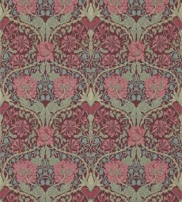 Honeysuckle & Tulip Wallpaper by Morris & Co Burgundy/Sage
