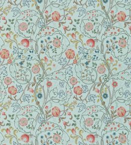 Mary Isobel Wallpaper by Morris & Co Silk Blue/Pink