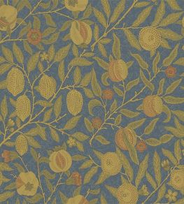 Fruit Fabric by Morris & Co Blue/Thyme Fruit Fabric by Morris & Co Blue/Thyme