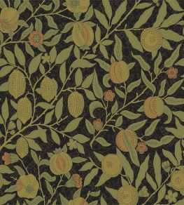 Fruit Fabric by Morris & Co Black/Claret Fruit Fabric by Morris & Co Black/Claret