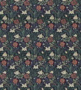 Compton Fabric by Morris & Co Indigo/Green