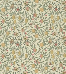 Fruit Fabric by Morris & Co Cream/Teal