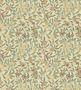 Fruit Minor Fabric by Morris & Co Ivory/Teal