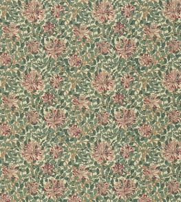 Honeysuckle Fabric by Morris & Co Cream/Wine