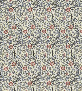 Sweet Briar Fabric by Morris & Co Indigo/Red Sweet Briar Fabric by Morris & Co Indigo/Red