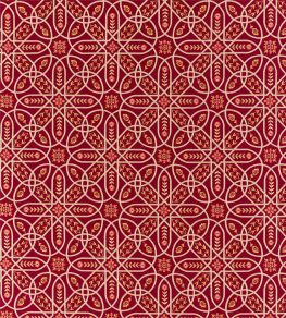 Brophy Embroidery Fabric by Morris & Co Wine