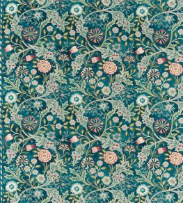 Wilhelmina Fabric by Morris & Co Teal Wilhelmina Fabric by Morris & Co Teal