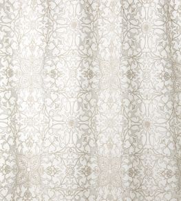 Pure Net Ceiling Embroidery Fabric by Morris & Co Paper White