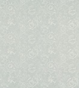 Pure Poppy Embroidery Fabric by Morris & Co Wild Mint