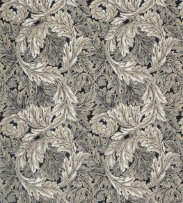 Pure Acanthus Weave Fabric by Morris & Co Black Ink Pure Acanthus Weave Fabric by Morris & Co Black Ink