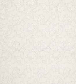 Pure Bachelors Button Embroidery Fabric by Morris & Co Grey Blue