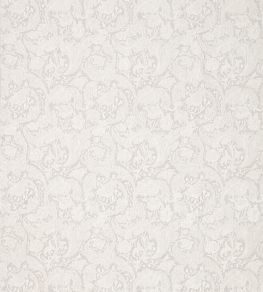Pure Bachelors Button Embroidery Fabric by Morris & Co Pebble