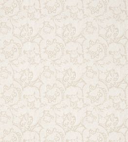 Pure Bachelors Button Embroidery Fabric by Morris & Co Flax