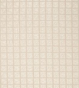 Pure Scroll Embroidery Fabric by Morris & Co Flax