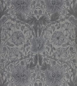 Pure Honeysuckle & Tulip Wallpaper by Morris & Co Black Ink Pure Honeysuckle & Tulip Wallpaper by Morris & Co Black Ink